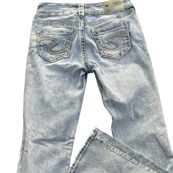 Silver Jeans ladies super stretch mid rise baby boot size 26/31 - Picture 11 of 11